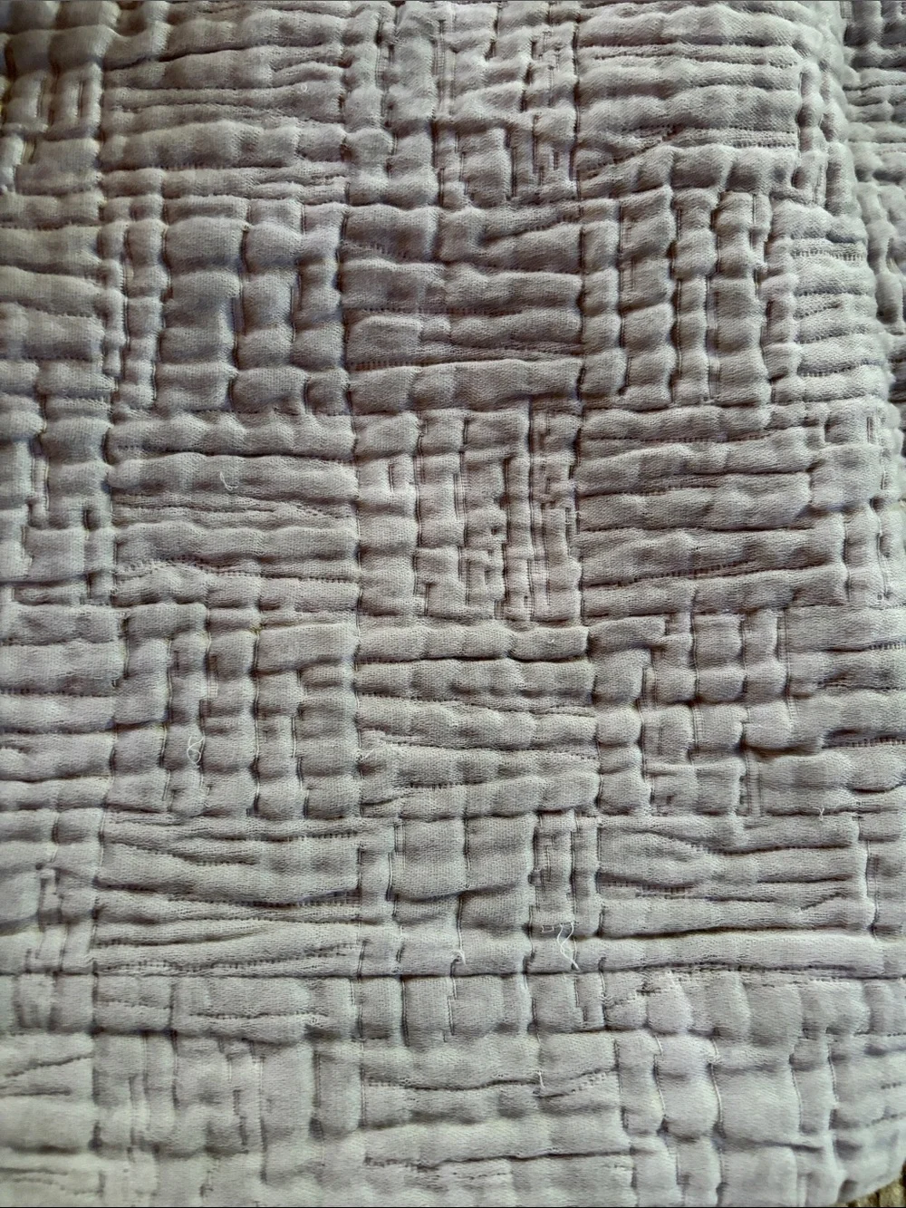 Restoration Hardware Italian overdyed sateen Queen Cotton Quilt Silver Grey